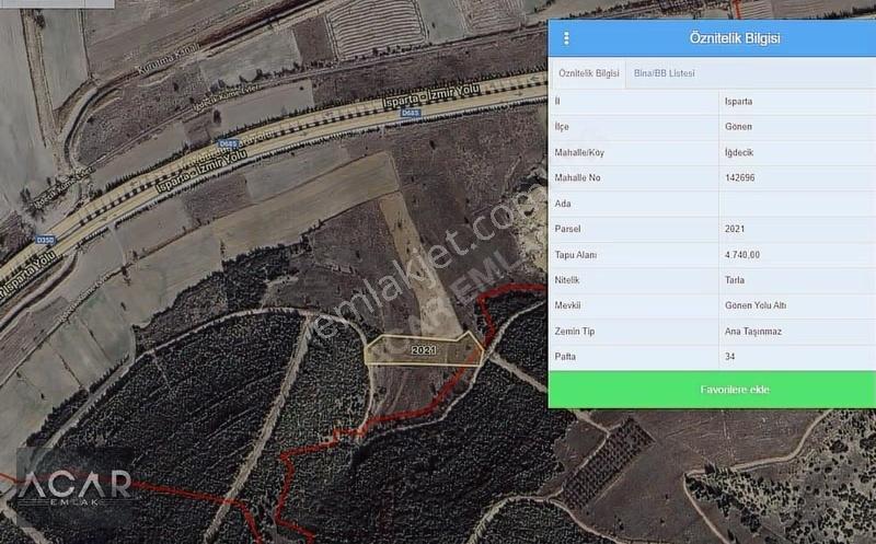 Isparta İzmir Otoyoluna 300 Metre Mesafede Bu Fiyata Başka Yok ! - Görsel 18