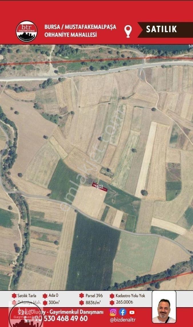 Mustafakemalpaşa Orhaniye Mahallesi'nde Satılık 300 M² Tarla (parsel: 396) - Görsel 3
