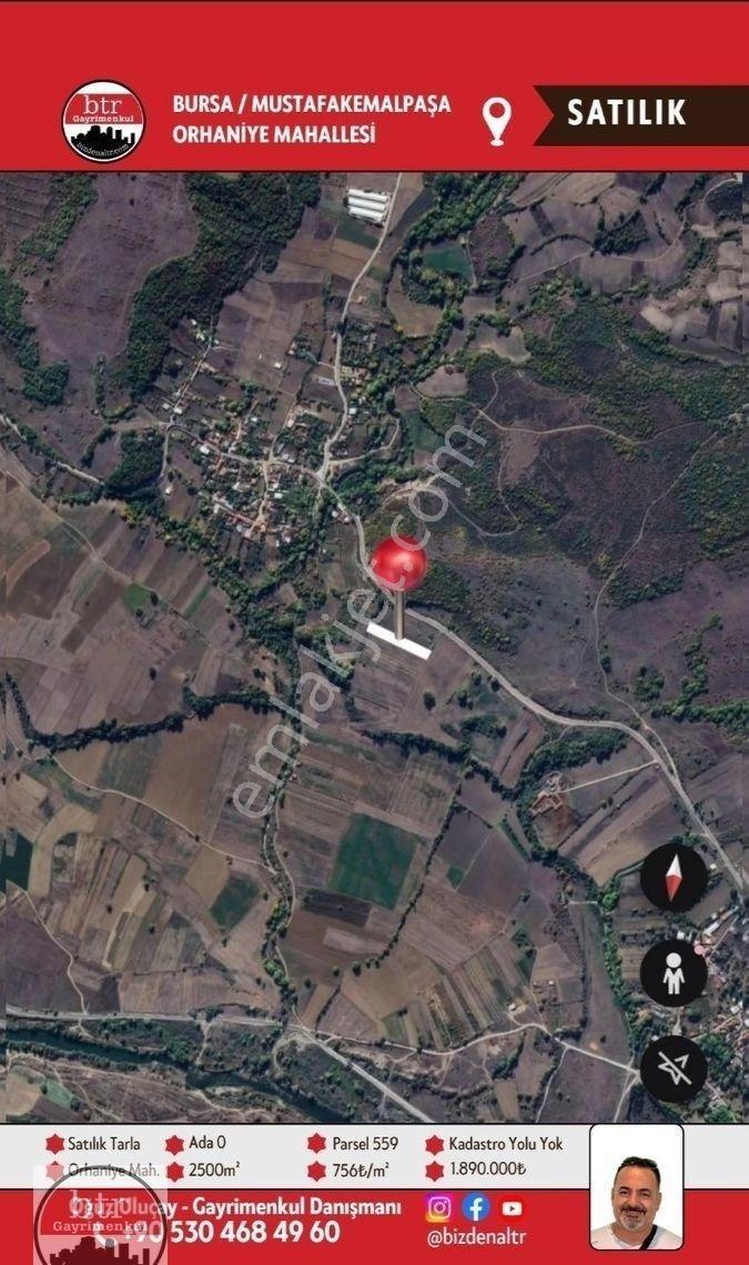 Mustafakemalpaşa Orhaniye Mahallesi'nde Satılık 2500 M² Tarla (parsel: 559) - Görsel 5