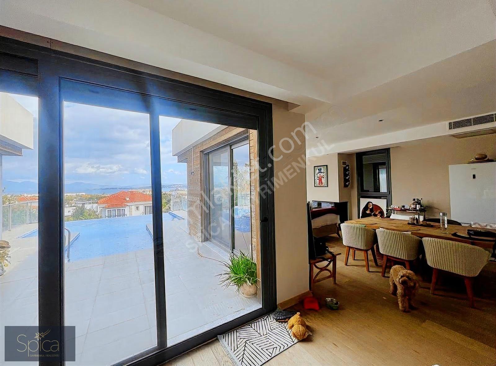 Çeşme Mamurbaba Deniz Manzaralı Havuzlu Kiralık Lüks Villa - Görsel 21