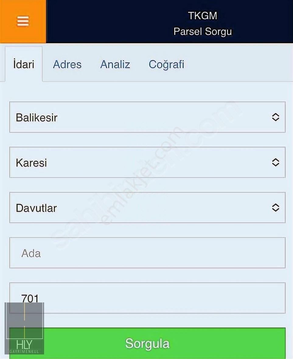 Hly Gayrimenkulden Davutlar Mahallesinde Satılık 488m2 Arsa - Görsel 3