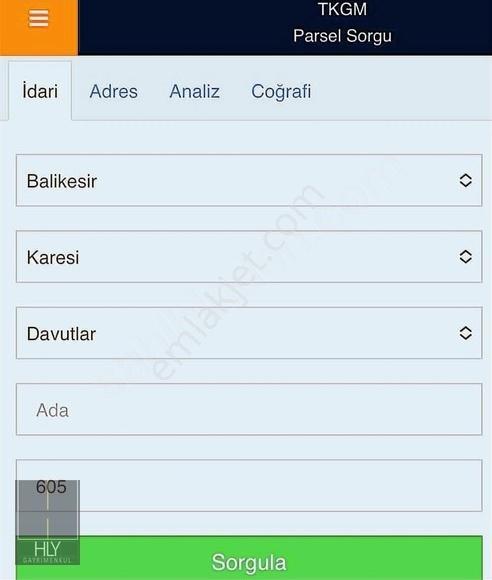 Hly Gayrimenkulden Davutlar Mahallesinde Satılık 488m2 Arsa - Görsel 2