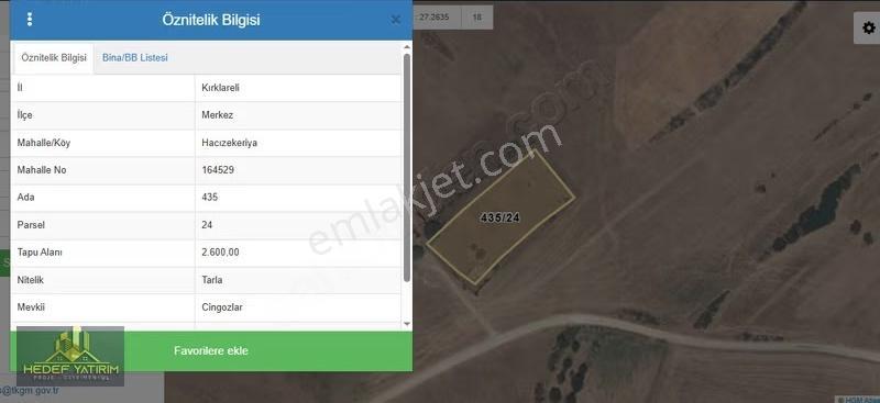 Güzel Konum Şehir İmarına Çok Yakın Hacizekeriyada Tektapu Arazi - Görsel 11