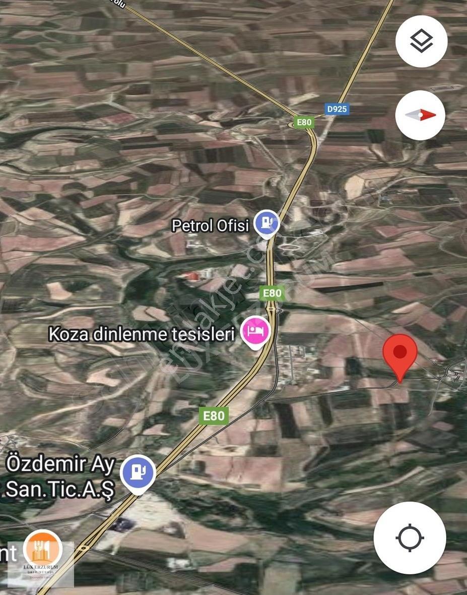 Lüx Erzurum'dan Paşayurdunda Satılık Yolu Açık Köşebaşı Tarla