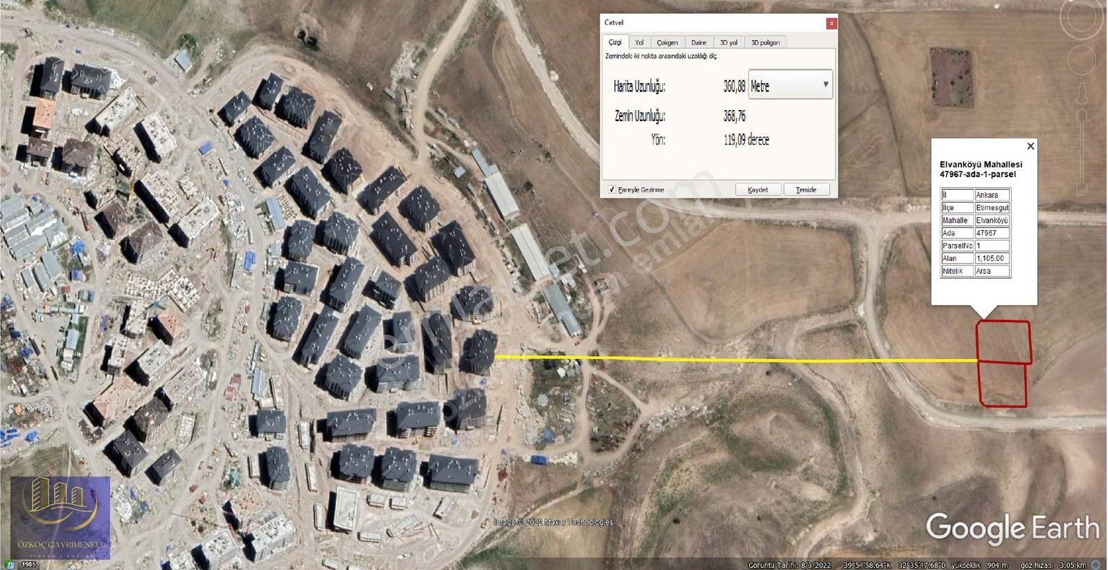 Elvankent Oğuzlar'da 10 Kat İmarlı Köşe Parsel 287 M2 Hisse - Görsel 2