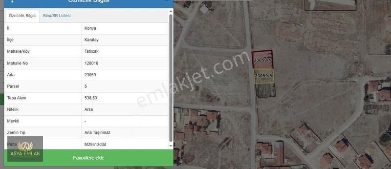 Asya Emlak'tan Karatay'da 2 Kata İmarlı Arsa - Görsel 4