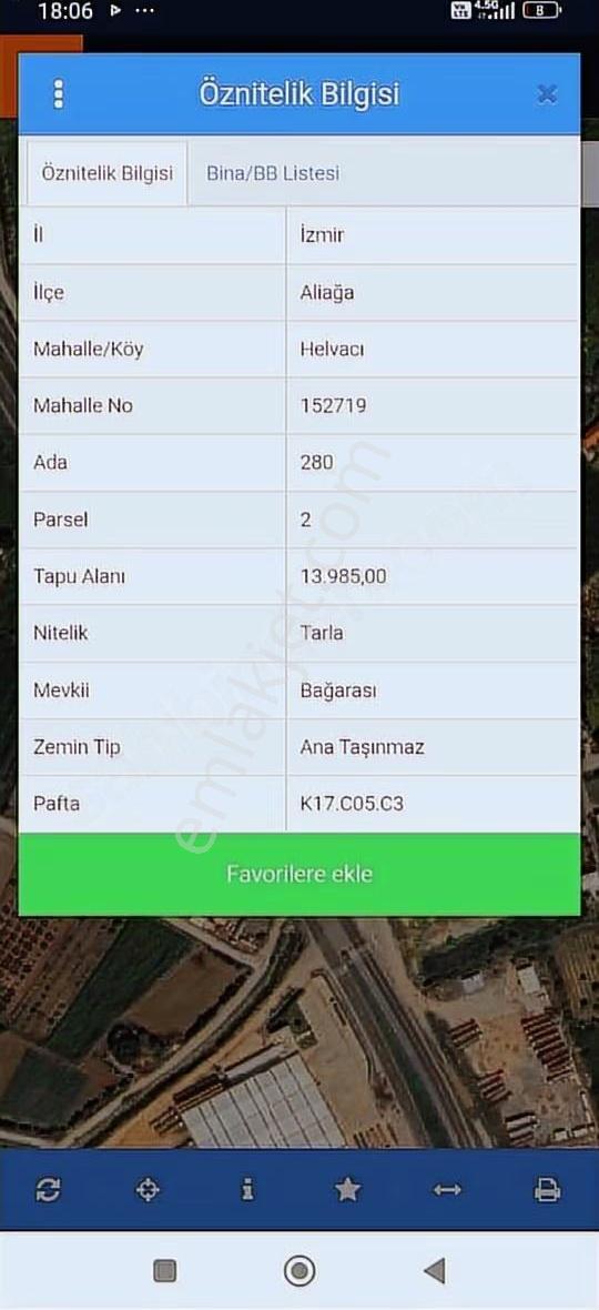 Aliağa Helvacıda 1500 Mt2 Satılık Tarla - Görsel 2