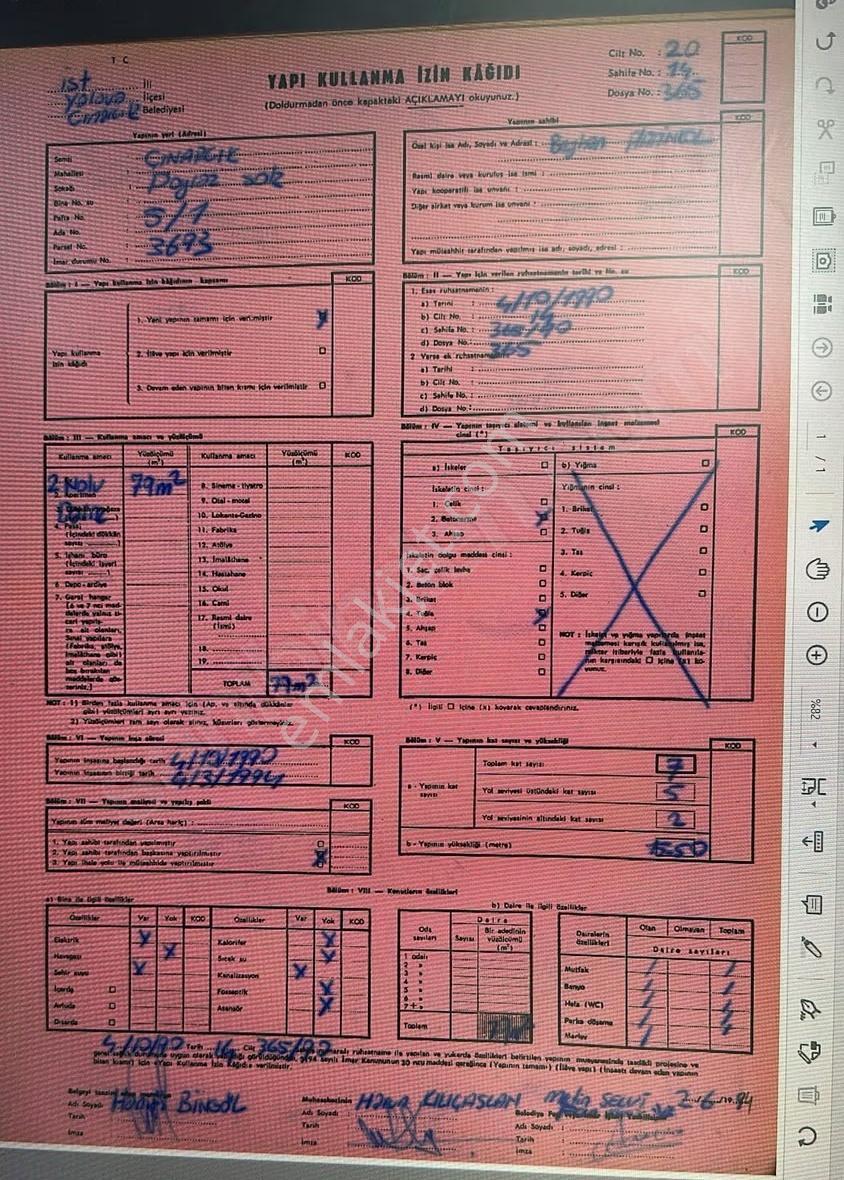 Yalova Çınarcık Harmanlarda Lunapark Üstü Satılık Kombili 2+1 - Görsel 12