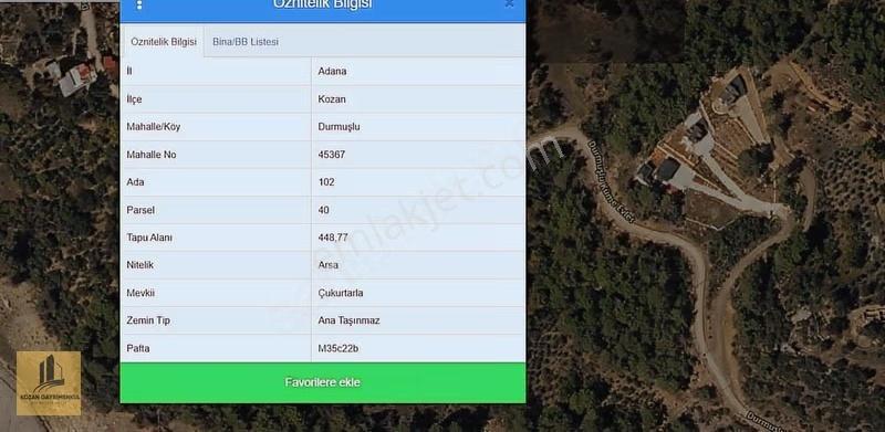 Kozan Gayrimenkulden Durmuşluda 450 Metrekare Arsa - Görsel 4
