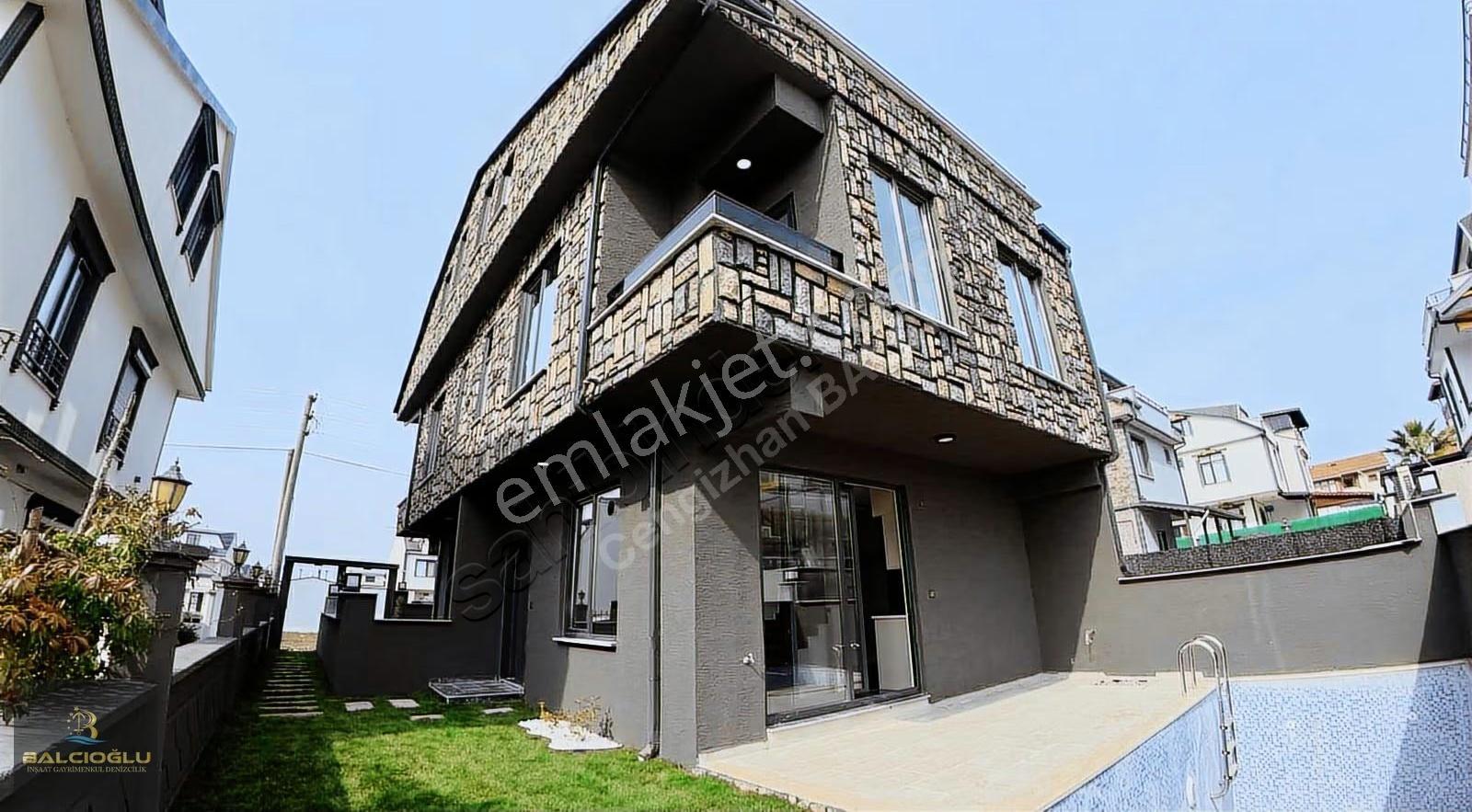 Balcıoğlundan Satılk Denize 80m Havuzlu Bahçli Lüx Triplex Villa - Görsel 20