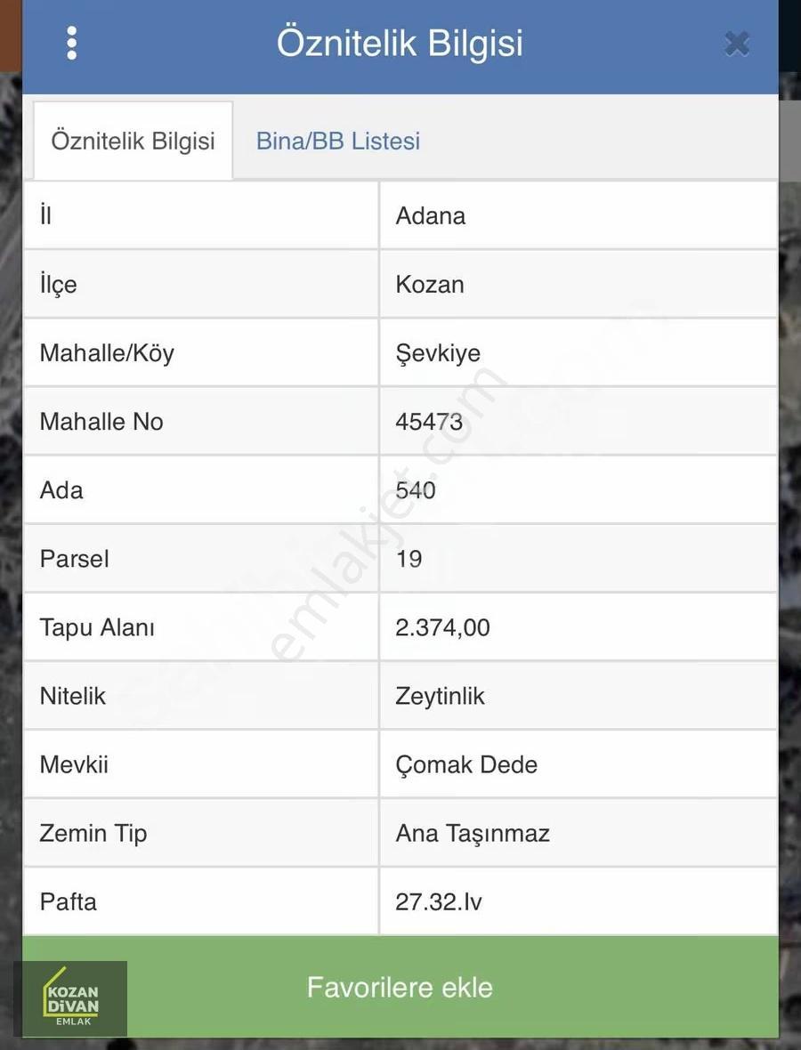 Kozan Divan Emlak'tan Yeni Tokilere Komşu 2.375 M2 Arsa - Görsel 8