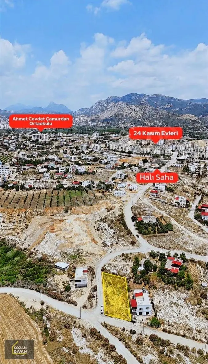 Kozan Divan Emlak'tan Tavşantepe'te 4 Kata İmarla Köşe Arsa