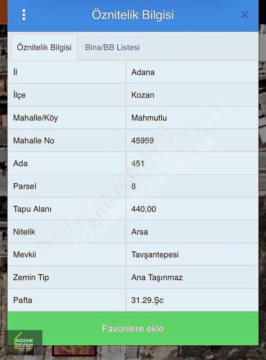 Kozan Divan Emlak'tan Tavşantepe'de 6 Kata İmarlı Ana Yolda Arsa - Görsel 4