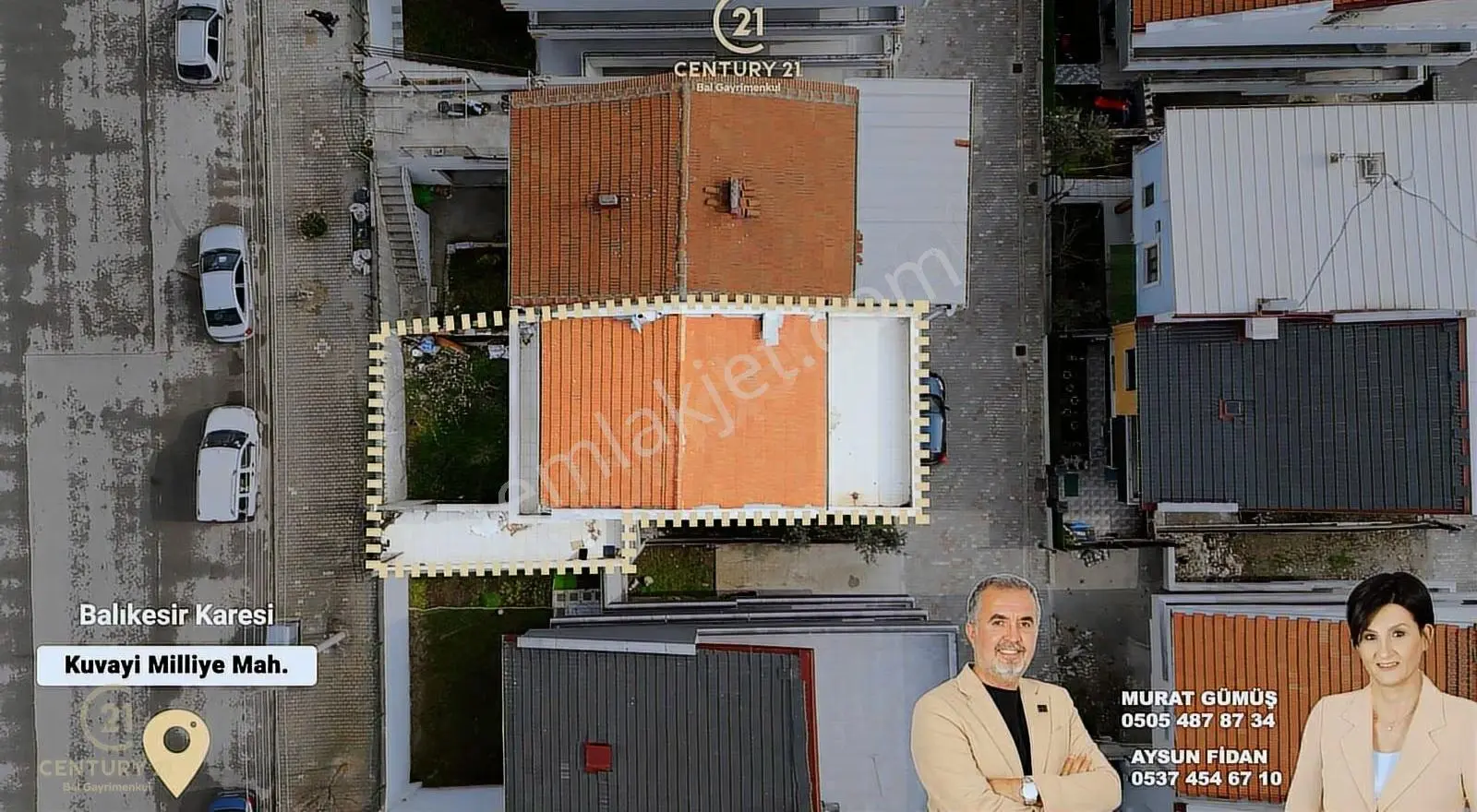 C21 Bal'dan Kuva-i Milliye Mah. Natamam 4 Katlı Satılık Villa - Görsel 14