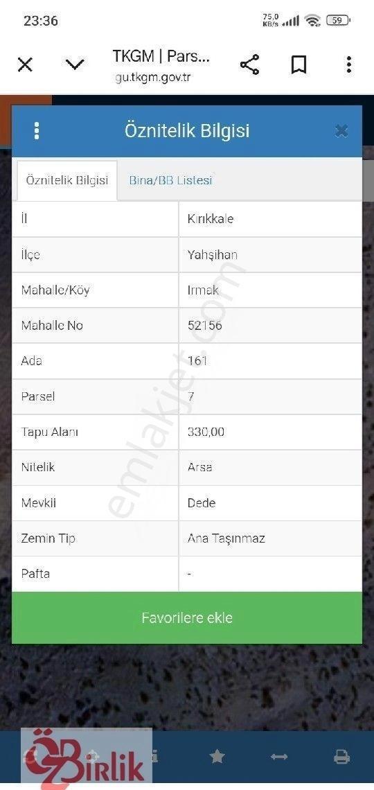 Kırıkkale Yahşihan Irmak Da Satılık İmarlı Villa Arsa - Görsel 3