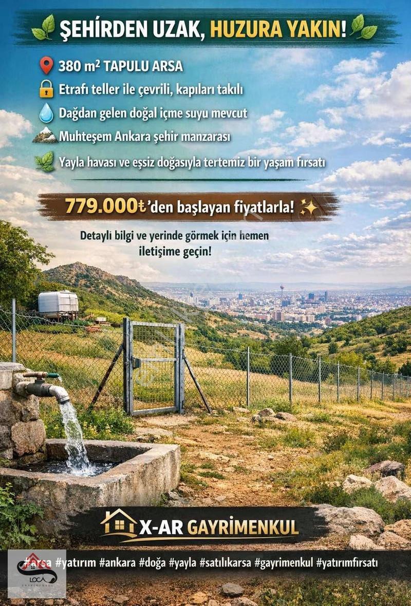 Loca'dan Ayaş Gökler'de 381mt2 Net Hisseli Tapu Ankara Manzaralı - Görsel 9
