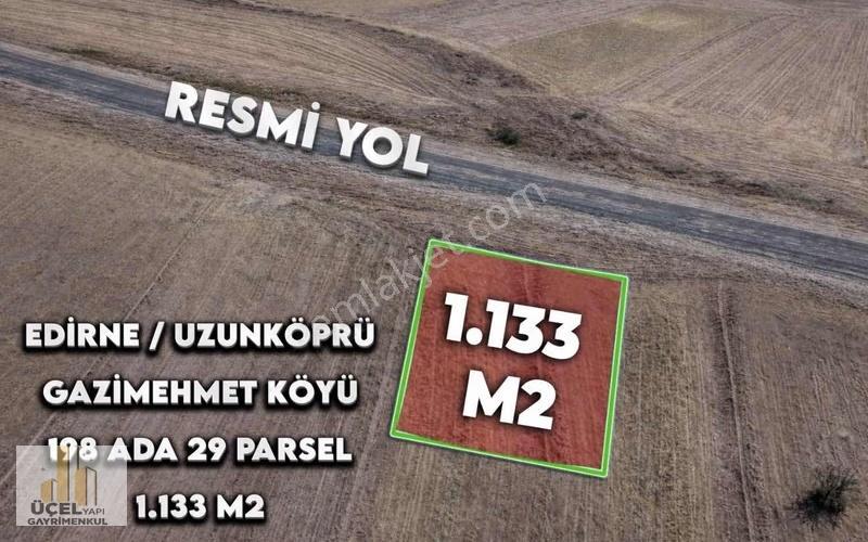 Edirne Uzunköprü Gazimehmet Tek Tapu 1.132 M2 Resmi Yola Cephe - Görsel 4