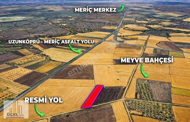 Edirne Meriç Müstakil Tek Tapu 933 M2 Yola Cephe Satılık Tarla