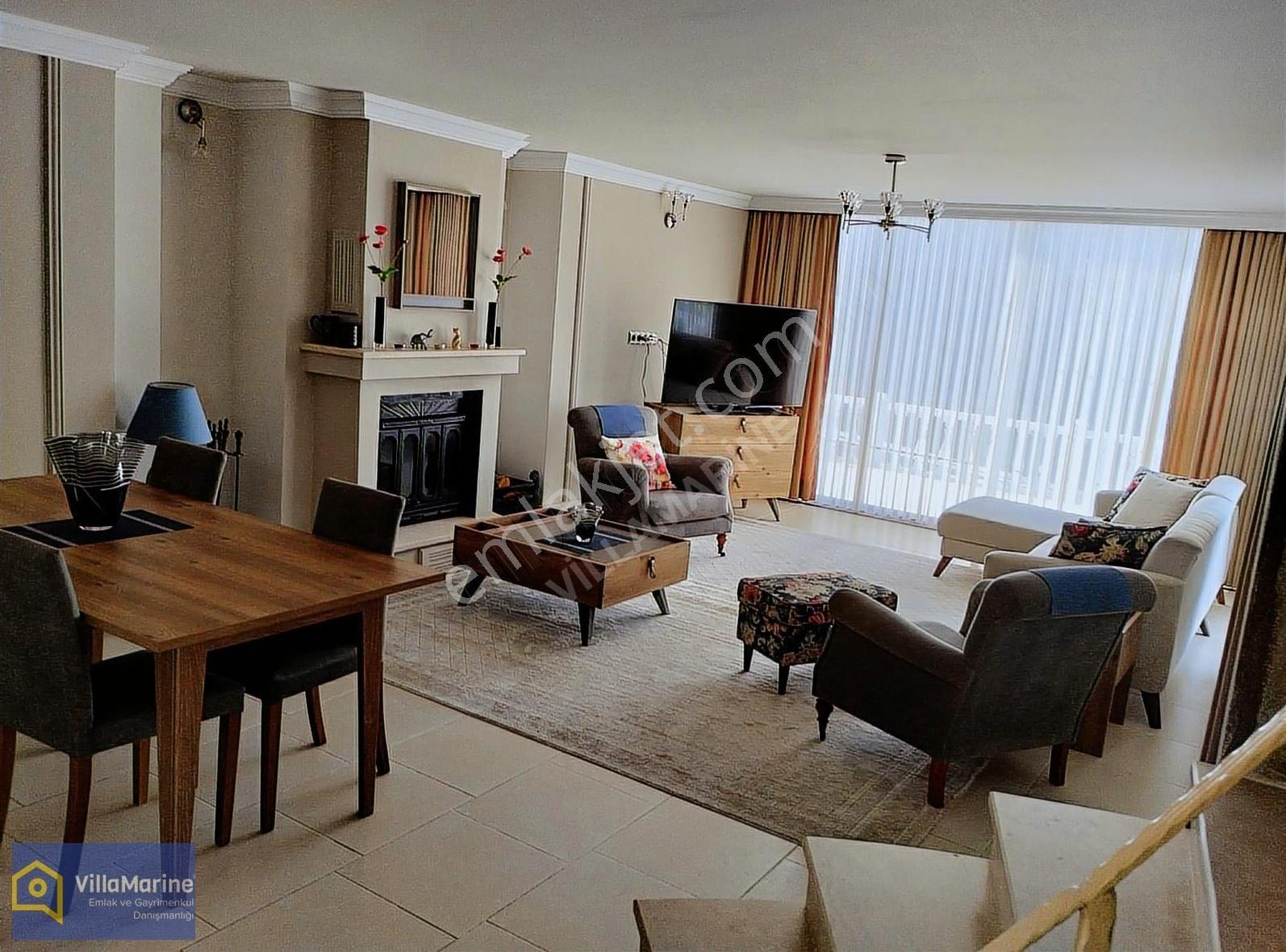 Soğucak'ta Deniz Manzaralı Geniş Bahçeli Masrafsız Villa - Görsel 35