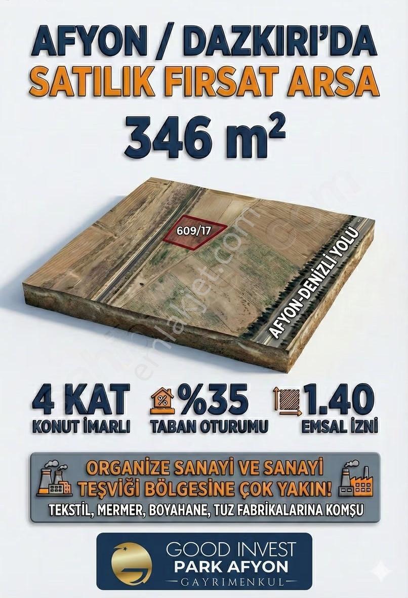 Dazkırı Fırsat Arsa 4kat Konut İmarlı Osb Sanayi Parselleri Yanı