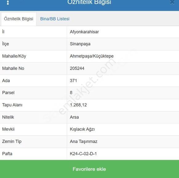 Afyon Sinanpaşa Ahmetpaşa Küçüktepe İmarlı Yatırım Satılık Arsa - Görsel 13