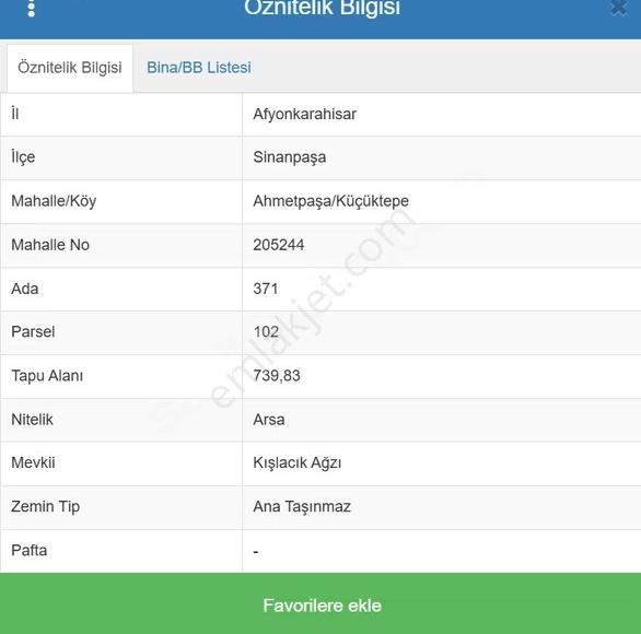 Afyon Sinanpaşa Ahmetpaşa Küçüktepe İmarlı Yatırım Satılık Arsa - Görsel 10