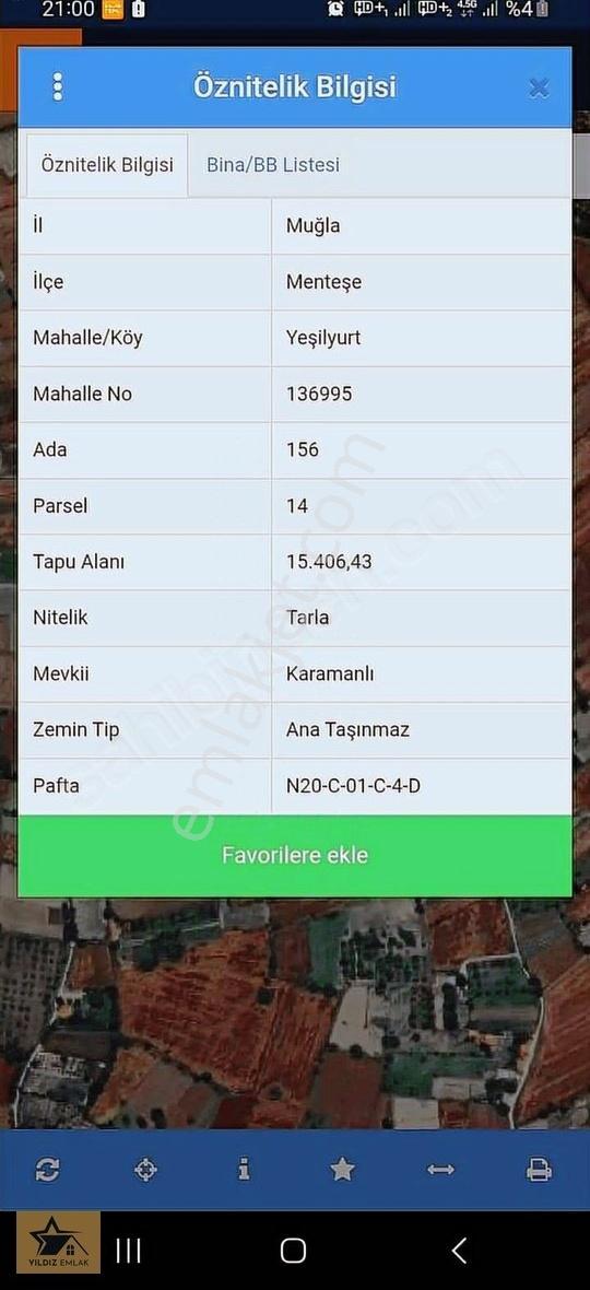 Muğla Yeşilyurtta Satılık 15.406m2 Verimli Tarla - Görsel 4