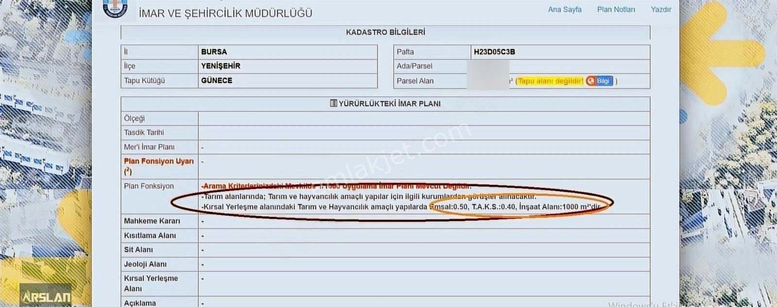Arslan Emlak'tan Yenişehir Günece Köyünde Satılık Çiftlik Arsası - Görsel 7