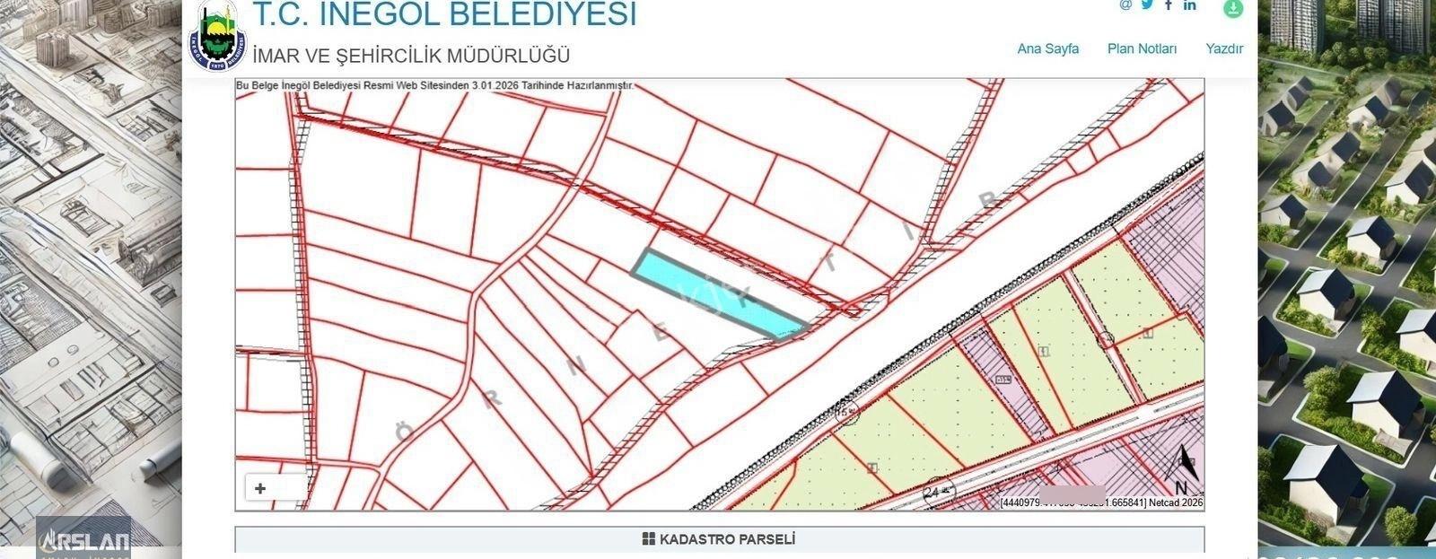 Arslan Emlak'tan İnegöl Yeniceköyde Satılık Değerli Tarla - Görsel 19