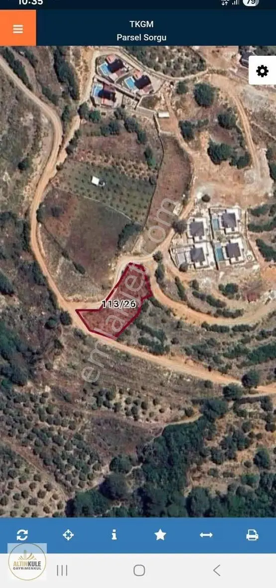 Altınkule Farkıyla | Muğla Fethiye Karaağaç Kirme | 1.000 M² Sat - Görsel 2