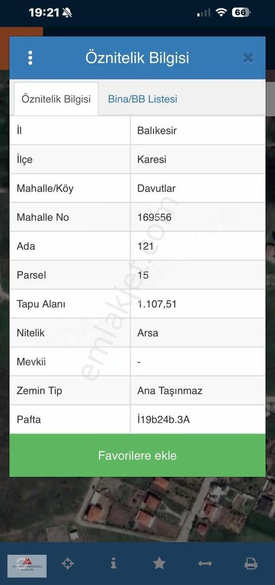Karesi Davutlar Mahallesinde 2,5 Kat Villa İmarlı 1,107 M2 Arsa - Görsel 3