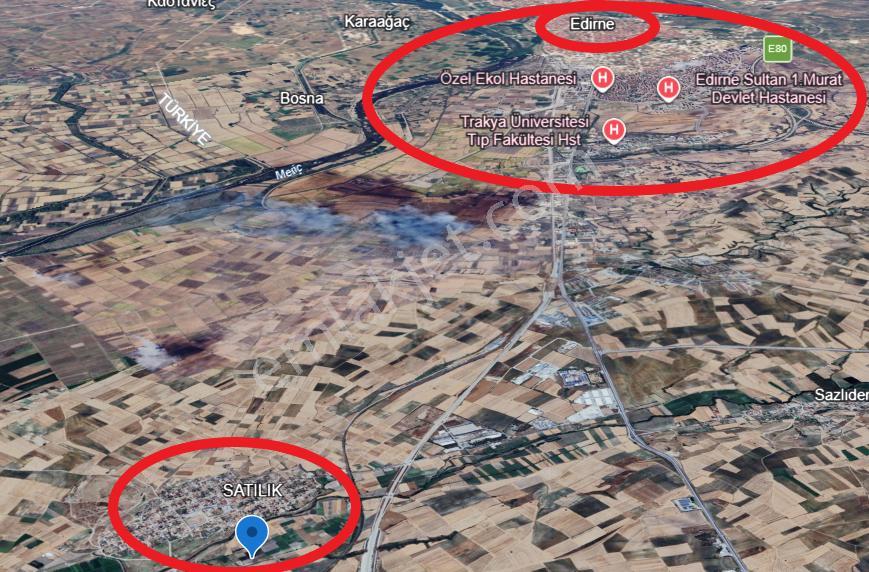 Gülsultan Emlak ' Tan Edirne Merkez Tayakadın Mah. Satılık 2 Dönüm Yola Cephe Arazi - Görsel 15