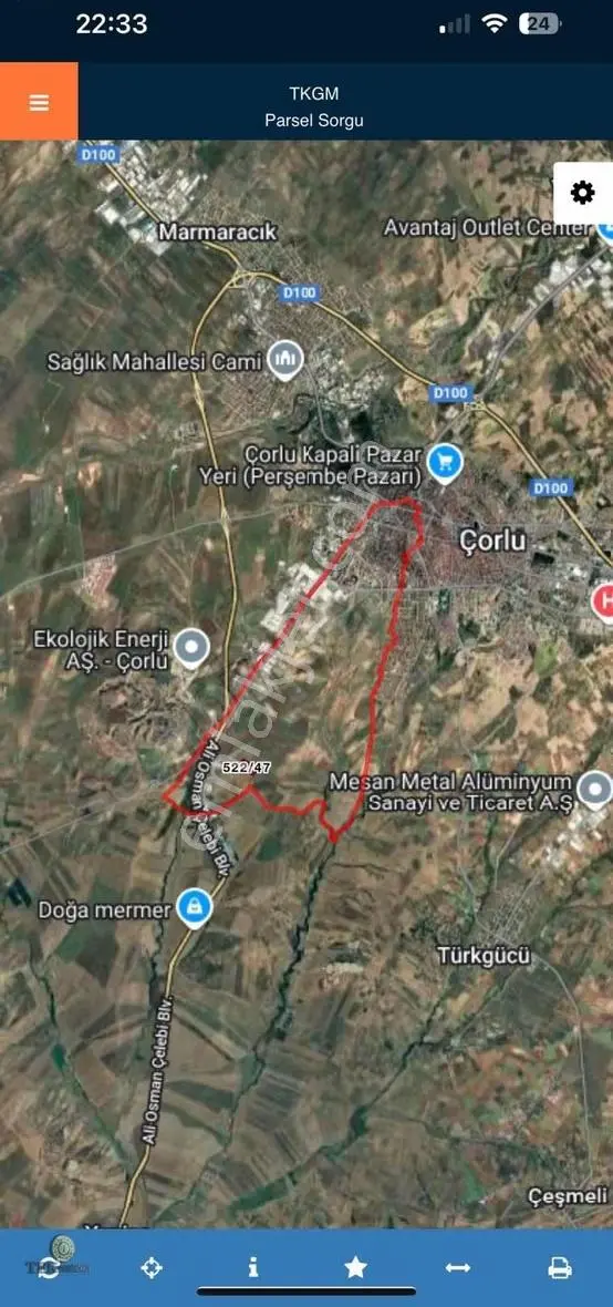 Organize Sanayi Bolgesının Dibinde Satılık Arsa - Görsel 2
