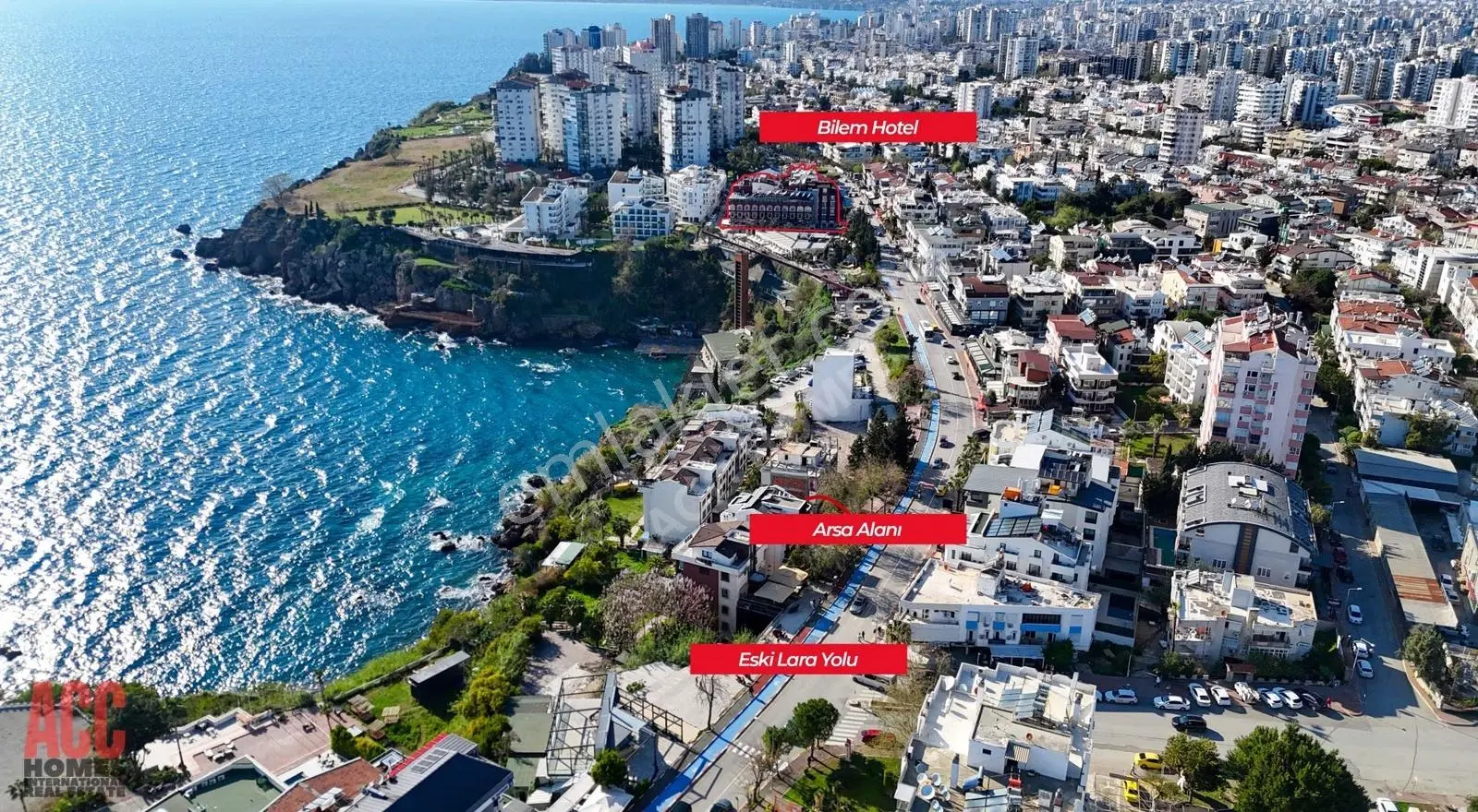 Acc Homes'tan Eski Lara'da Emsalsiz Deniz Manzaralı Satılık Arsa