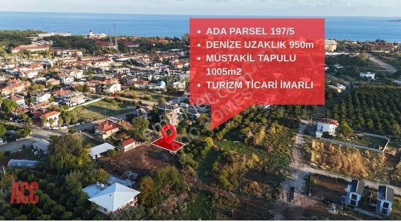 Acc Homes'tan Tekirova'da Turizm Ticari İmarlı Köşe Parsel