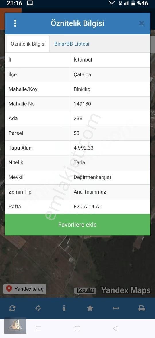 Binkılıç'ta Satılık Tek Tapu Tarla - Görsel 2