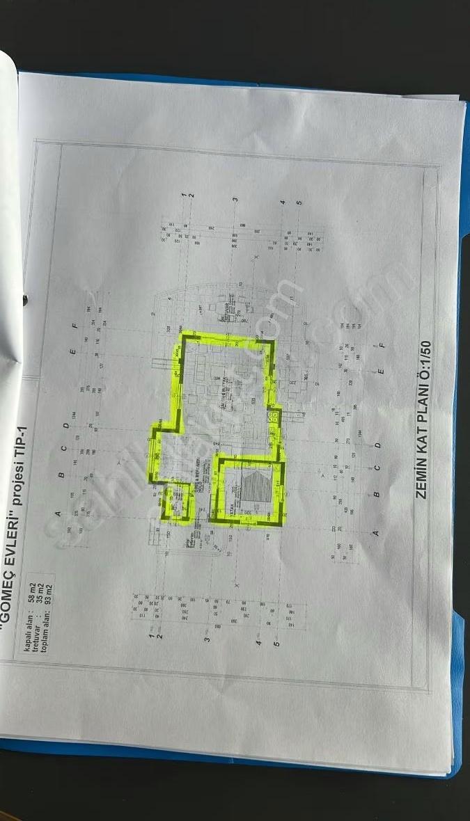 Gömeç Sahilde Projesi Çizili Denize 900 Metre 340 M² İmarlı Arsa - Görsel 6