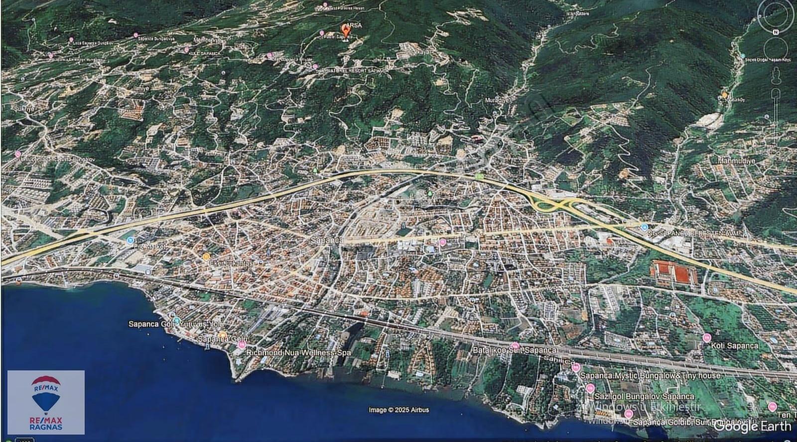 Sapanca Nailiye Mah. Zirve Konumda Manzaralı 2.224m² Tarla - Görsel 8