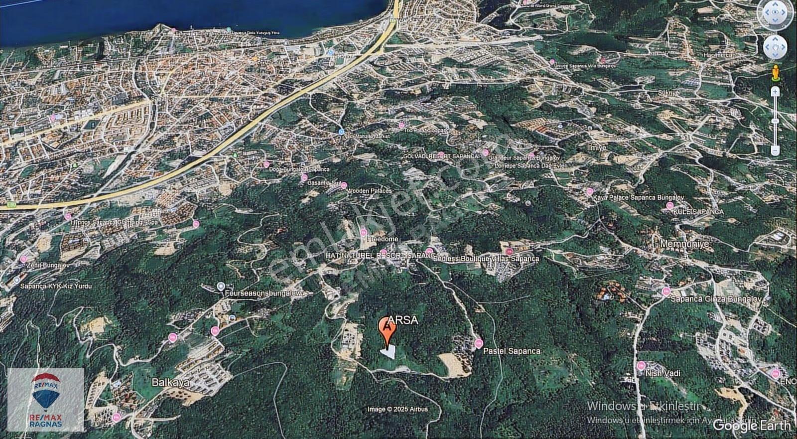 Sapanca Nailiye Mah. Zirve Konumda Manzaralı 2.224m² Tarla - Görsel 5