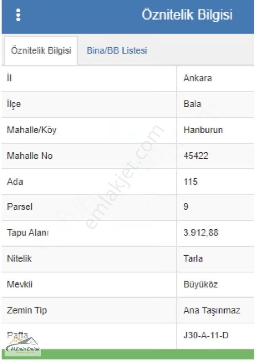 Bala Hanburun 5 Parça 124 Dönüm Tarla - Görsel 5