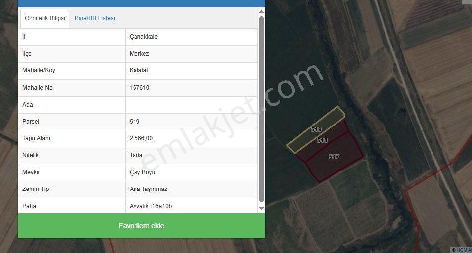 Çanakkale Merkez Kalafat Köyünde Satılık 5.000 M2 Arazi - Görsel 5