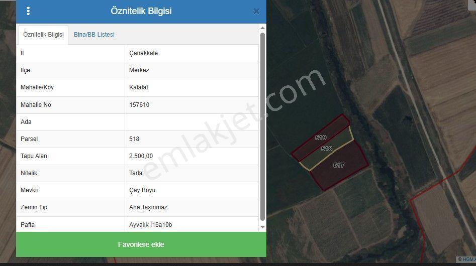 Çanakkale Merkez Kalafat Köyünde Satılık 5.000 M2 Arazi - Görsel 6
