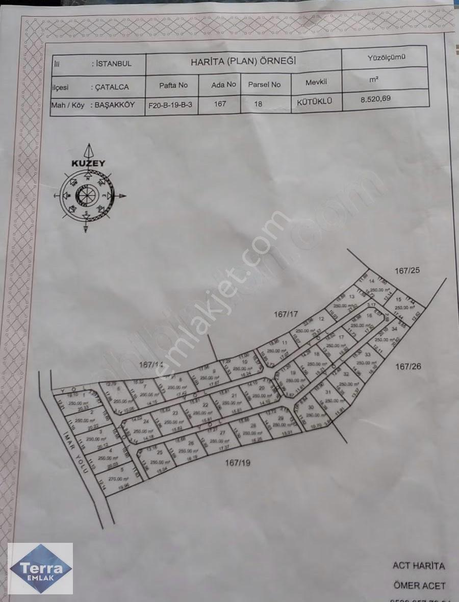 Çatalca Başakköy Satılık 500 M2 Tarla - Görsel 4