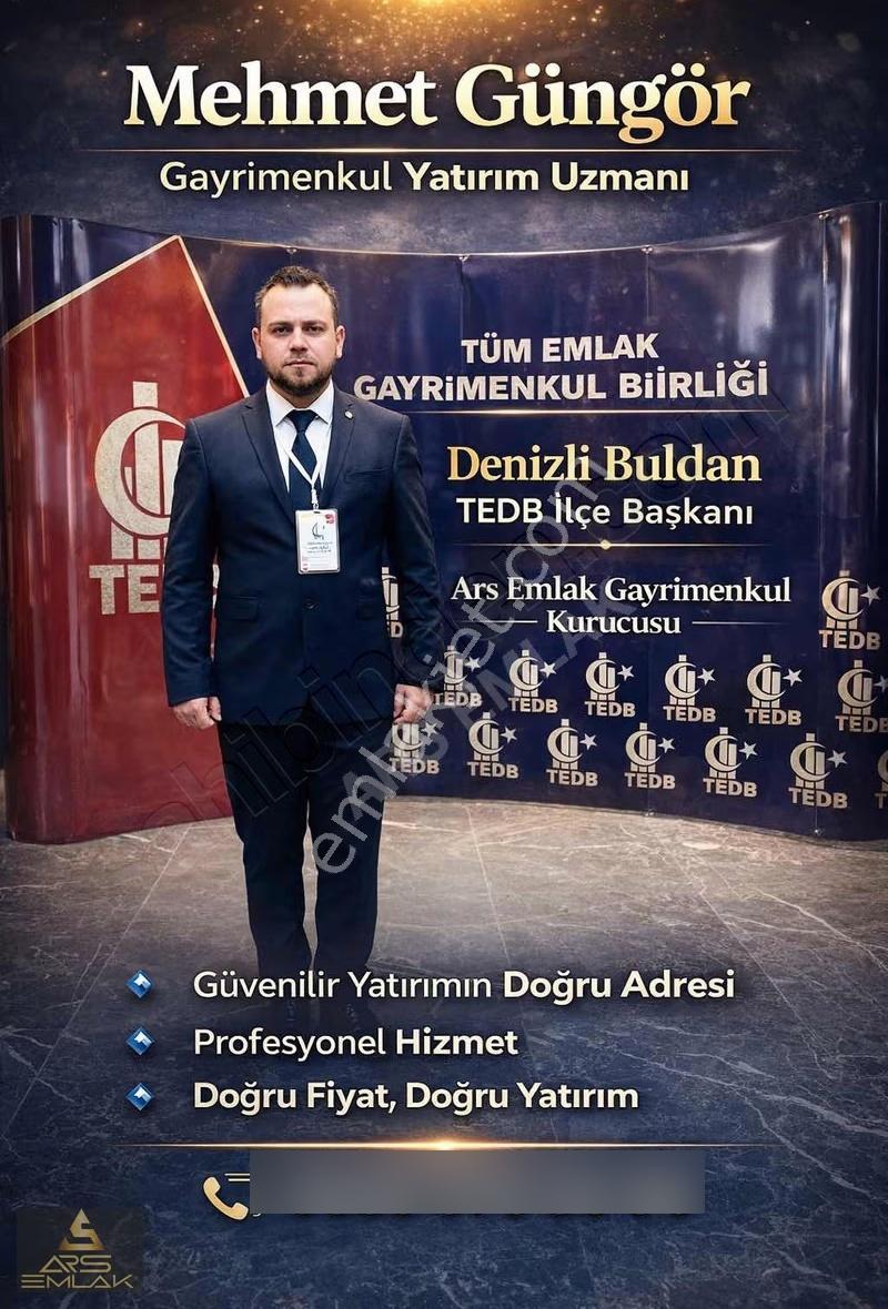 Ars'den Satılık Kupon Arsa 409 M2 B+2 Buldan Cumhuriyet - Görsel 7