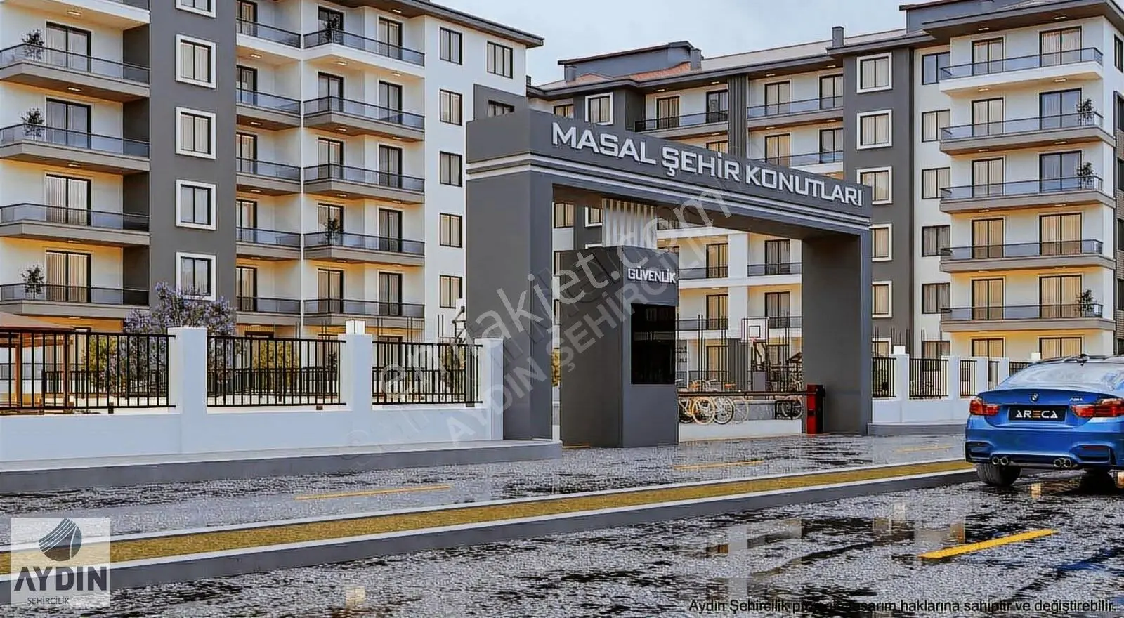 Aydın Satıyordan Mengene Mh. Masal Şehir Konutları 3+1 Lüx Daire