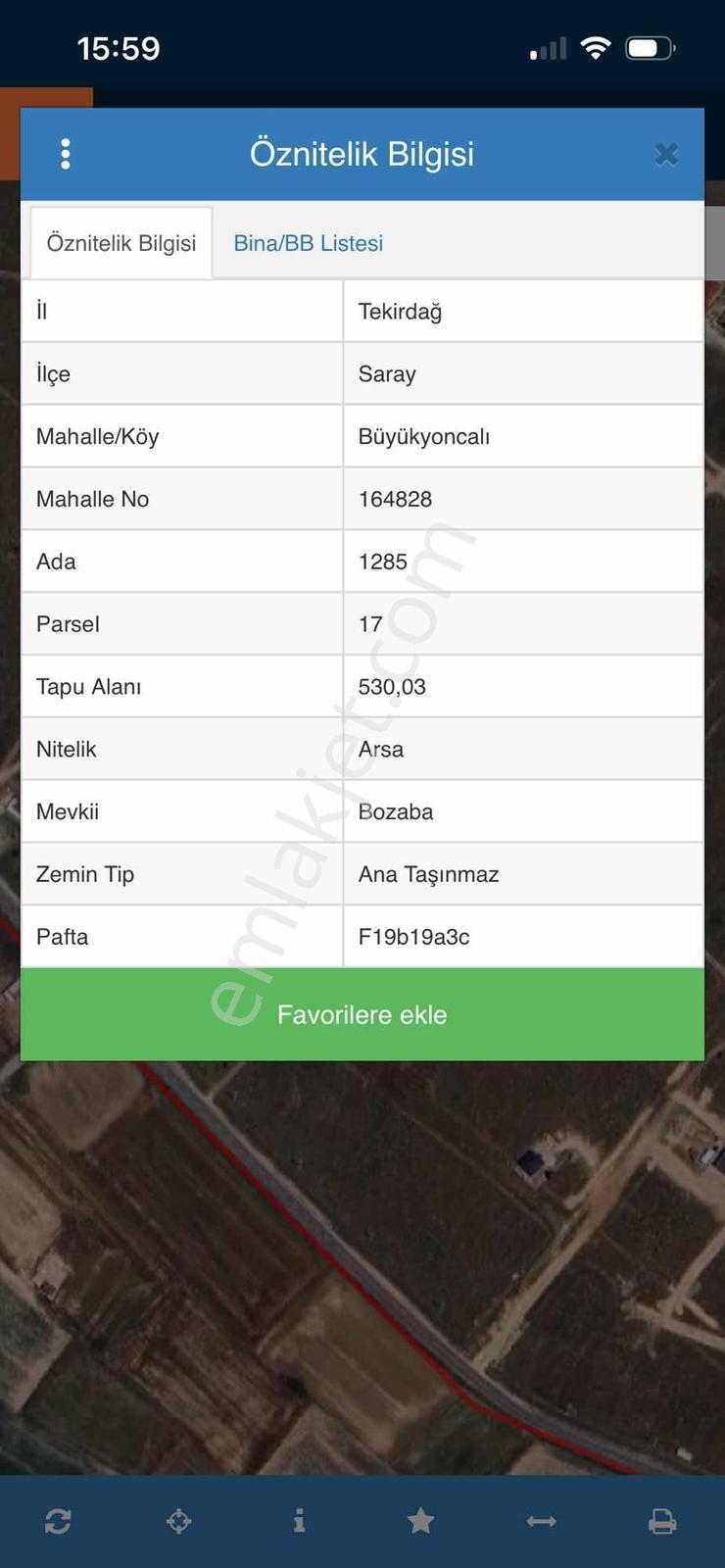 Tekirdağ Saray Büyük Yoncalı'da Satılık 530 Metre Arsa - Görsel 5