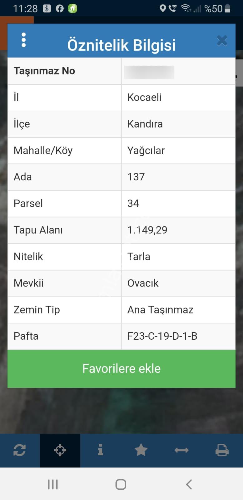 Kocaeli Kandıra Da Satılık Müstakil Parsel.