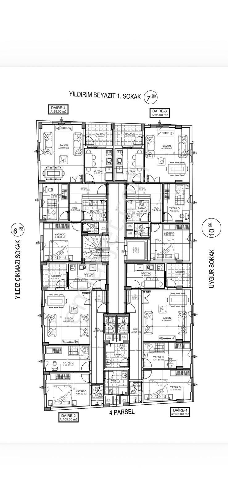 Yıldırım İnş Gaziosmanpaşada 15 Ay Taksitli 105m2 2+1 Daireler - Görsel 3