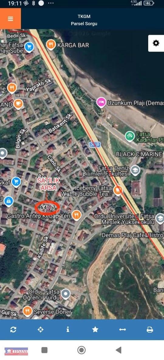 Fatsa Evkaf'ta Plaja Yakın Arsa - Görsel 5