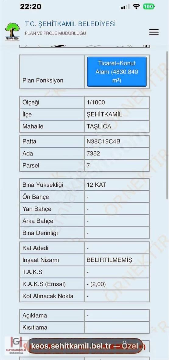 29 Ekim Lımak Çim Civ.12 Kat Ems 2.0 Satılık Ticari+konut Arsası - Görsel 4